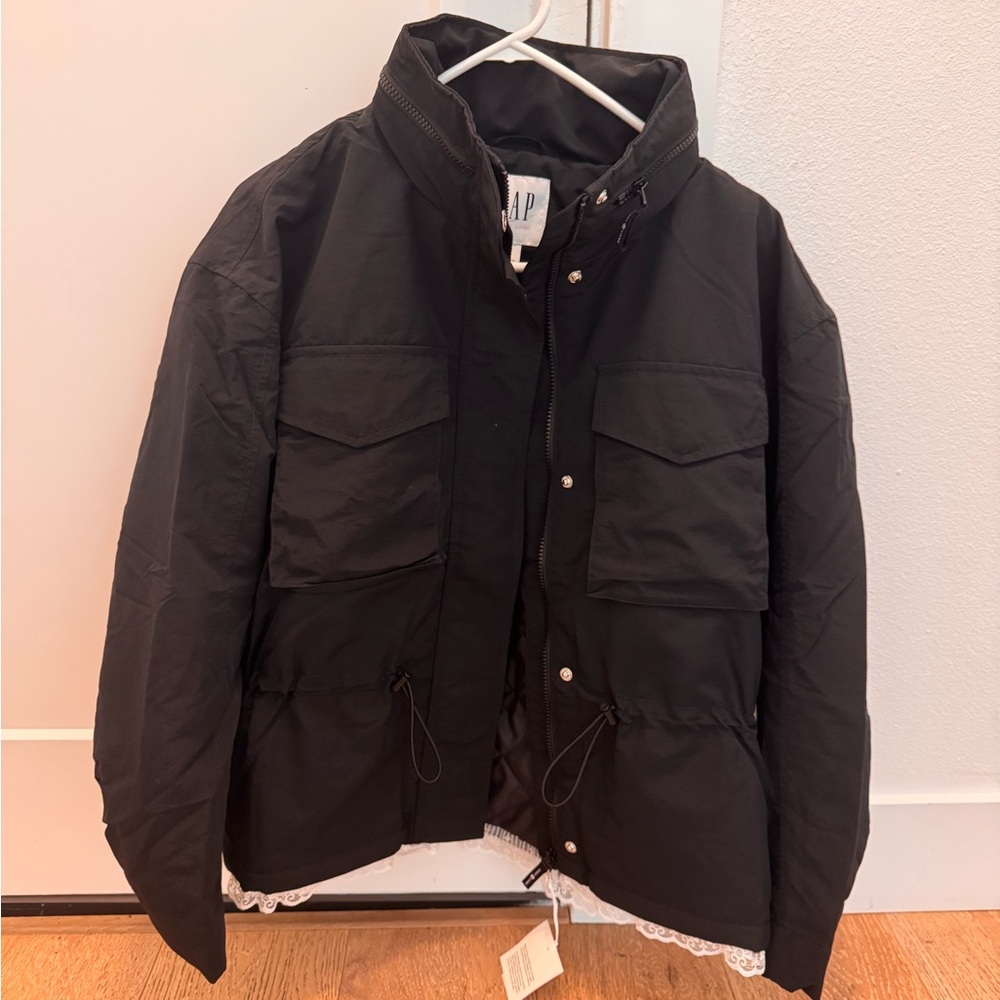 Sandy Liang Midnight Black Utility Jacket